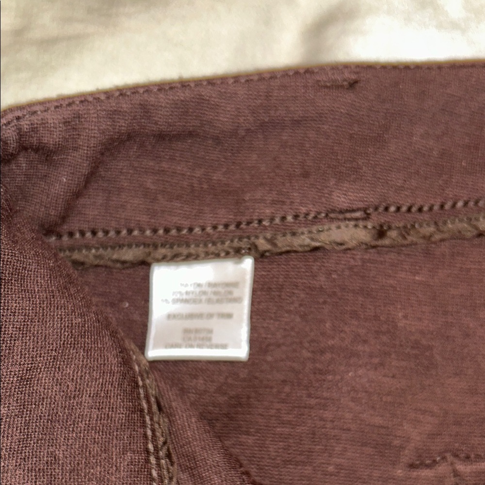 BCBGMaxAzria Dark Brown Chinos - Picture 3 of 4